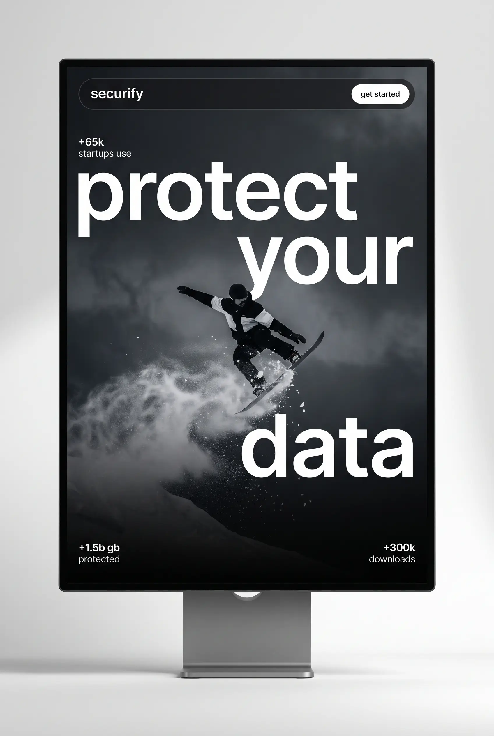 Securify data-security landing page by Shivry Studio