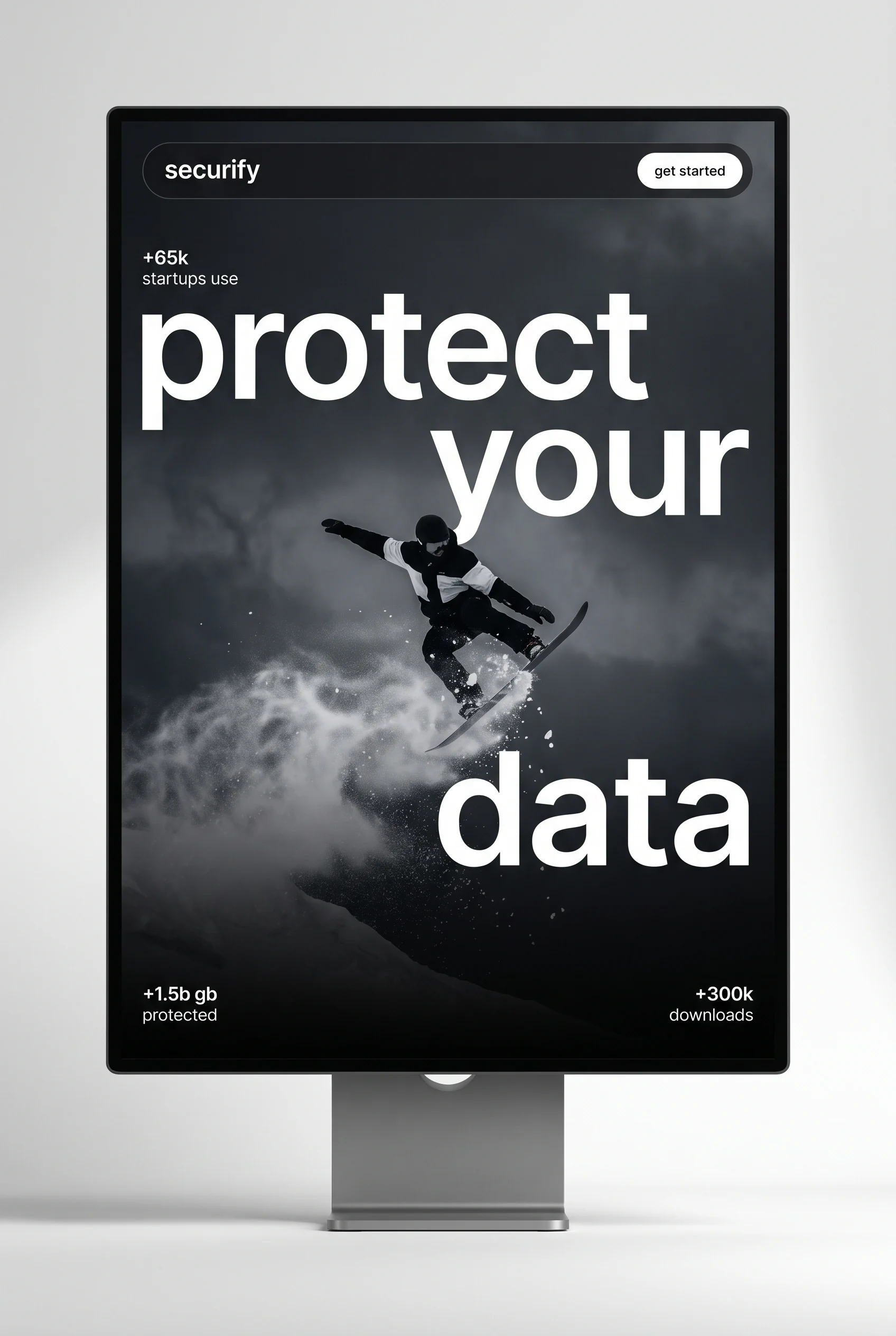 Securify data-security landing page by Shivry Studio
