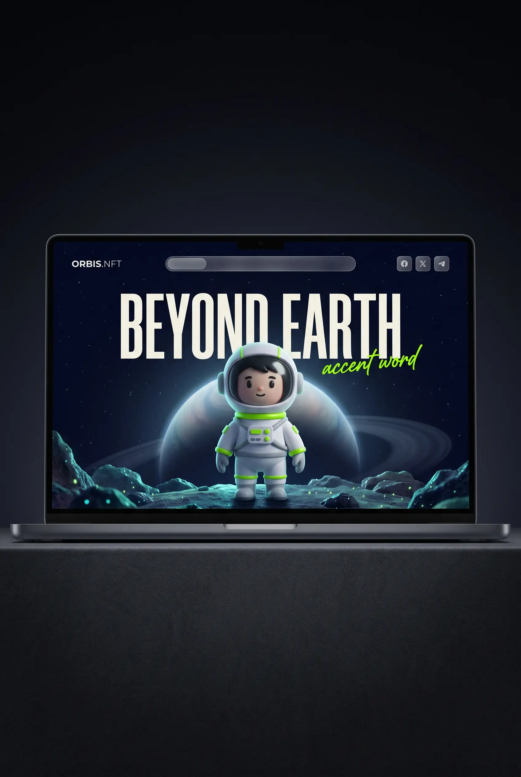 Orbis.Nft space NFT collection landing page by Shivry Studio